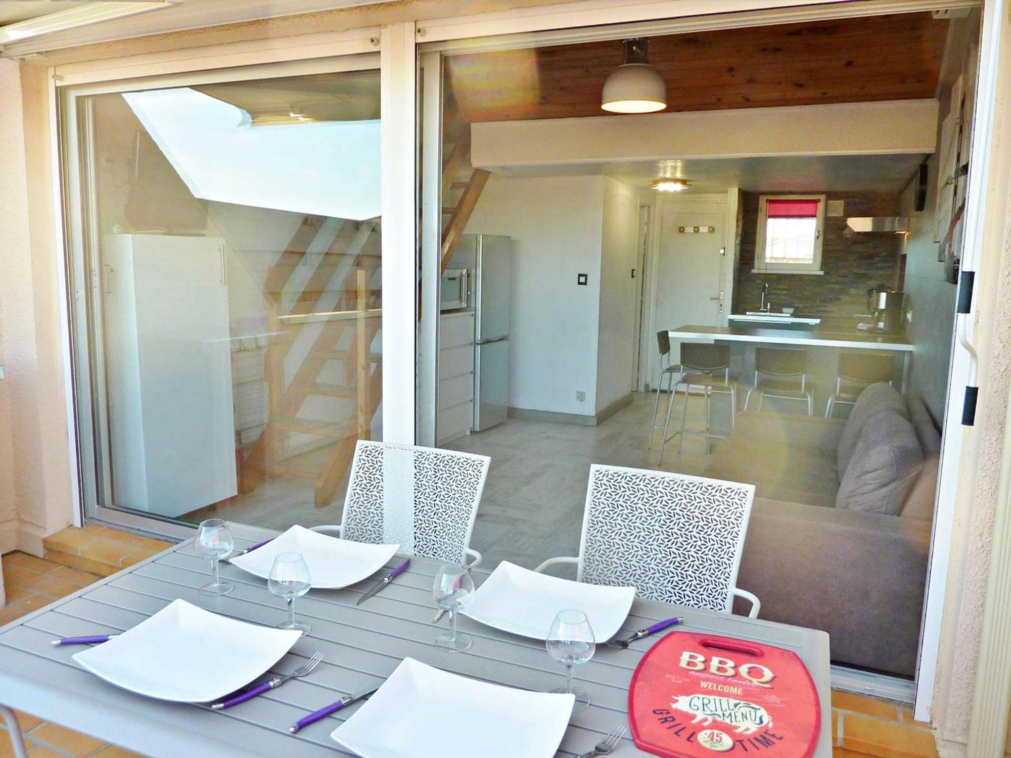 Duplex Renove Avec Clim, Terrasse Et Parking A Marseillan - Fr-1-387-162 Apartman Kültér fotó