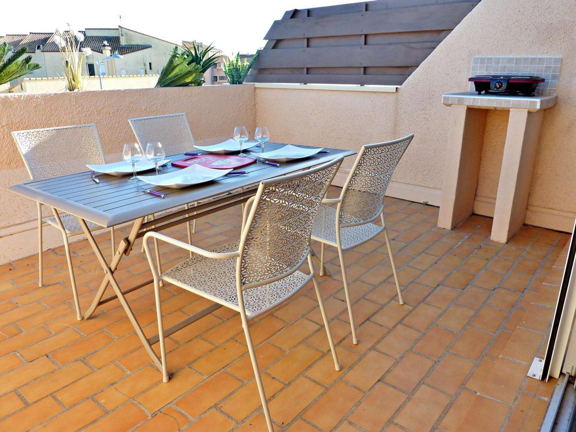 Duplex Renove Avec Clim, Terrasse Et Parking A Marseillan - Fr-1-387-162 Apartman Kültér fotó